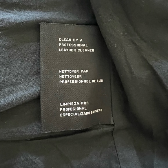 Michael Kors Leather Moto Jacket - Picture 3 of 5